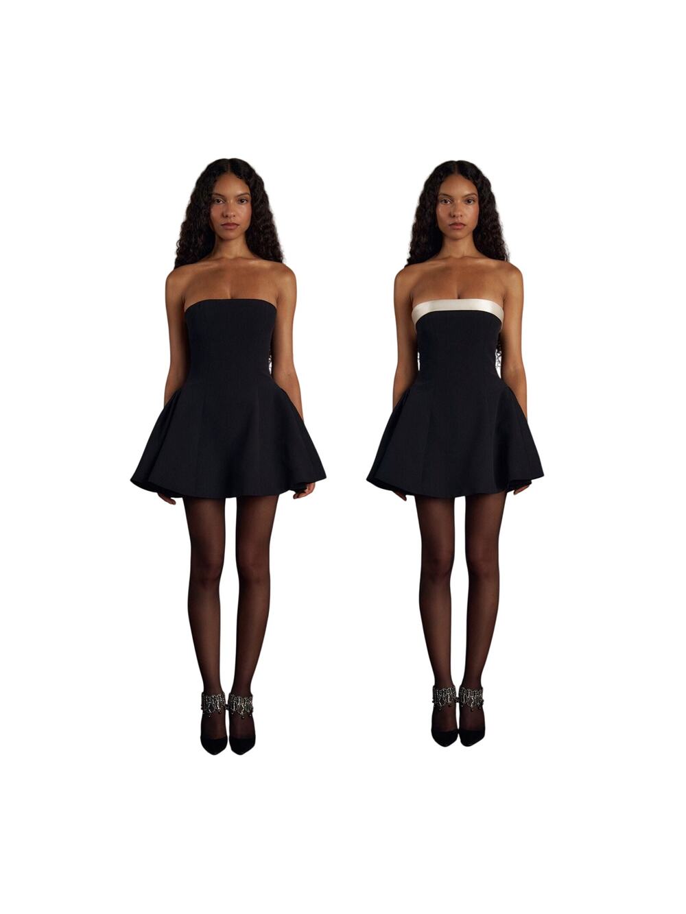 Mirror Palais Elegant Black Opera Mini Dress Size S